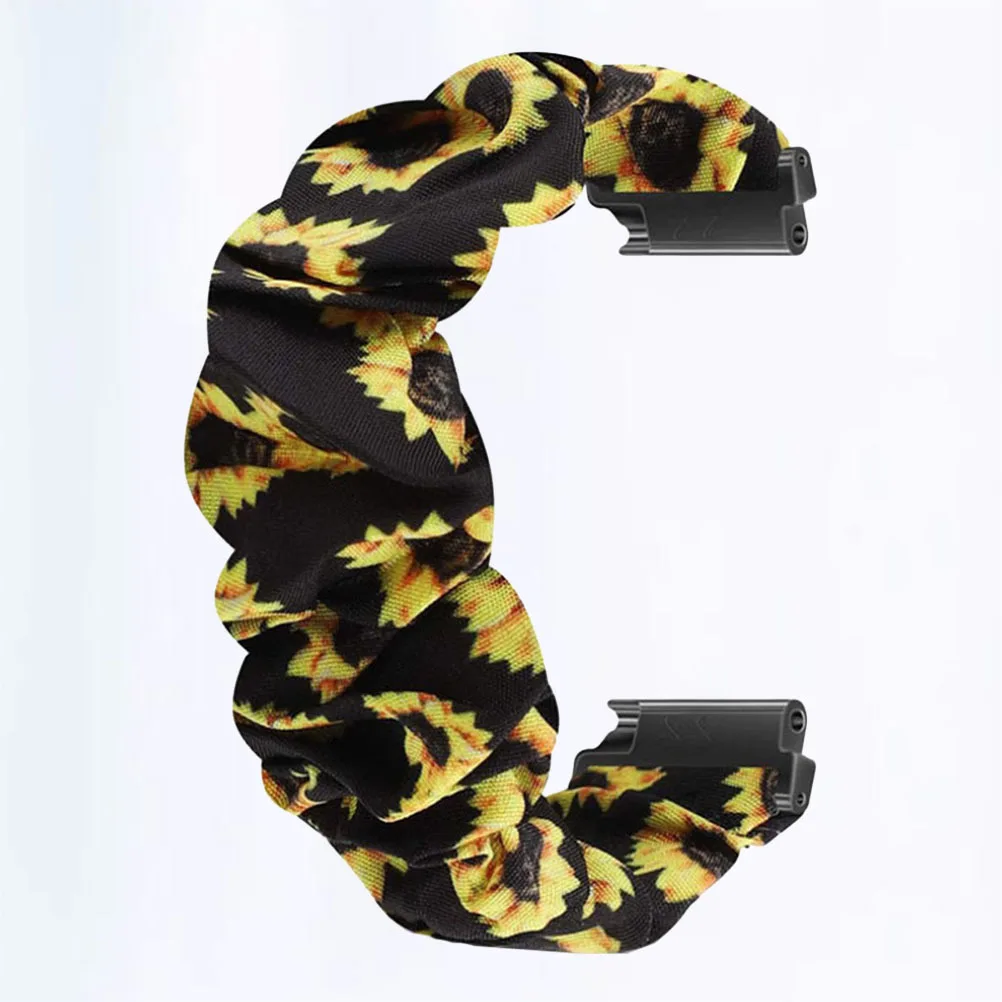 

1pcs Cloth Band Printed Fashion Strap Replacement Adjustable Wristband For Smart Watch Compatible Accessory Watch Band