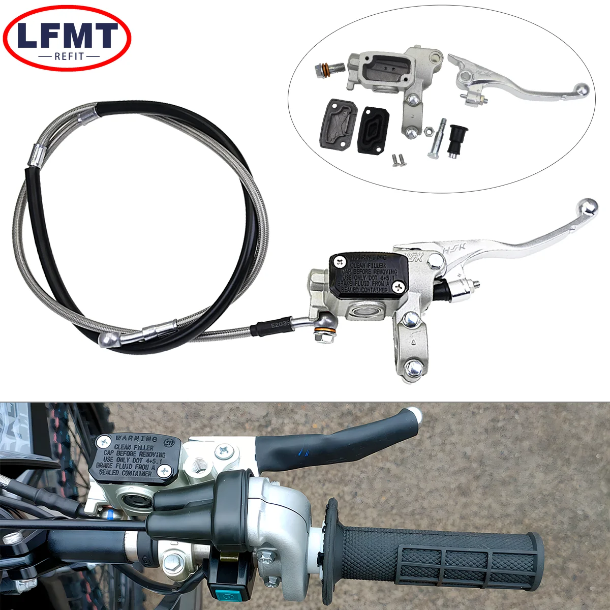 

7/8" 22mm Motorcycle Right Brake Master Cylinder Pump Brake Lever For Husqvarna TE FE TC FC TX FX For KTM SXF XCF XCW EXC EXCF