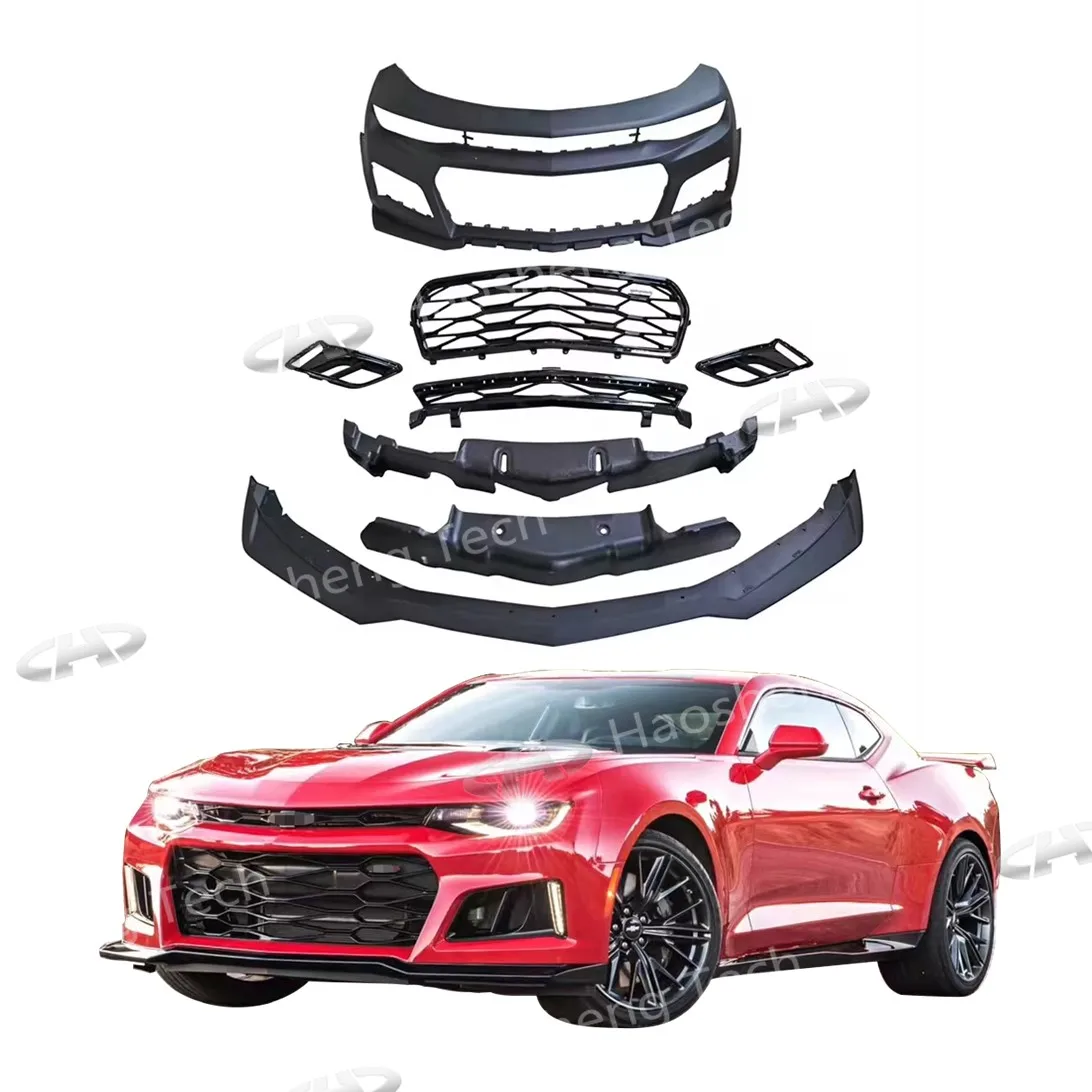 

Camaro Auto Parts Body Kit Grille Lip Front Bumper Complete Kit For Chevy Chevrolet Camaro Ss ZL1 2016 2017 2018