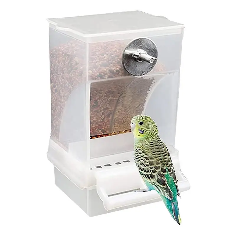 1Pc Safe Bird Feeder Balance of Food Observation Bird Feeder No Mess Anti-splash Spacious Automatic Bird Feeder for Small Birds