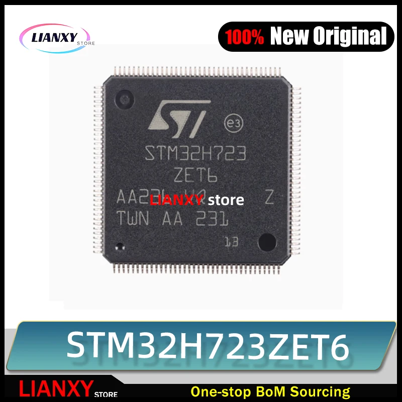 (5 Pcs)100%原装全新 Stm32H723Zet6 Stm32H723 Zet6 Lqfp-144 Arm Microcontrollers-Mcu Ic Chip