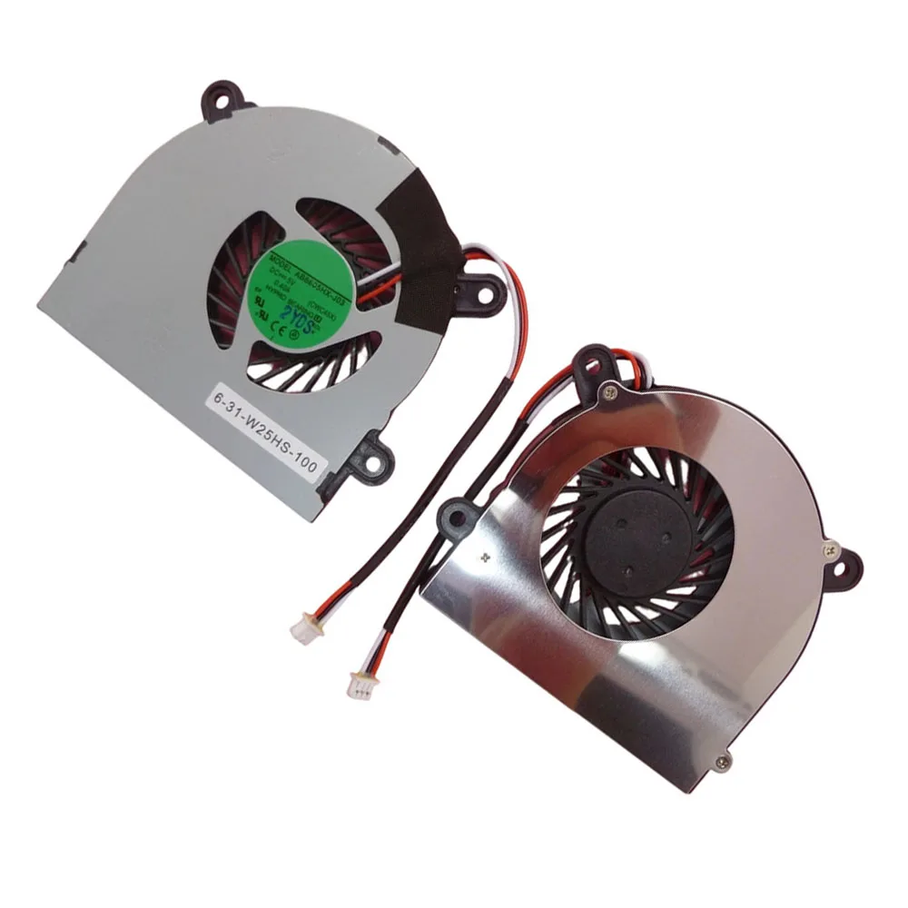 AB6605HX-J03 CWC45X1 6-31-W25HS-100 DC5V 0.4A 3PIN 3Lines Laptop Cooling Fan New