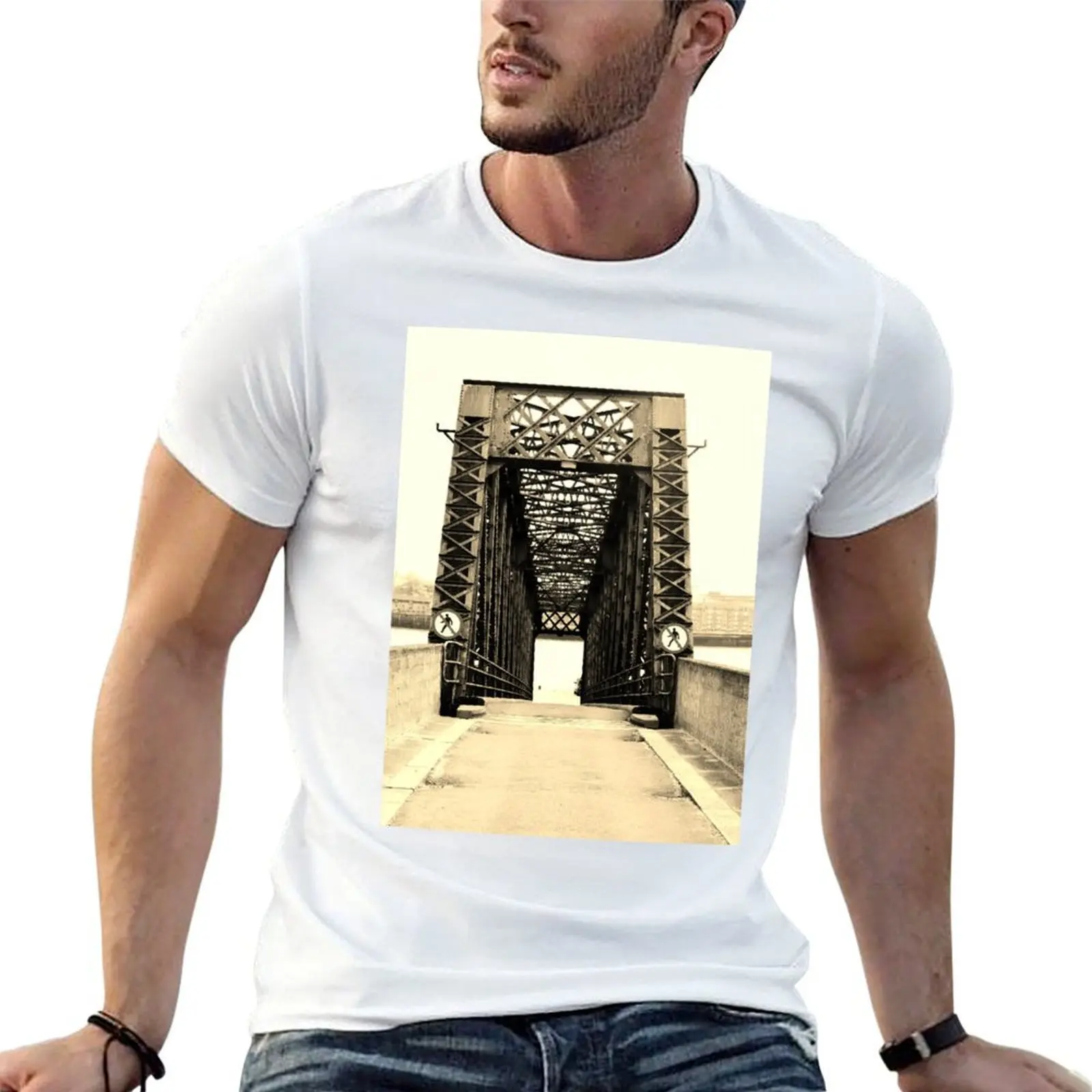 

A bridge in Tilbury, Essex, England T-Shirt t shirt man designer t shirts for man pack cotton T-Shirt