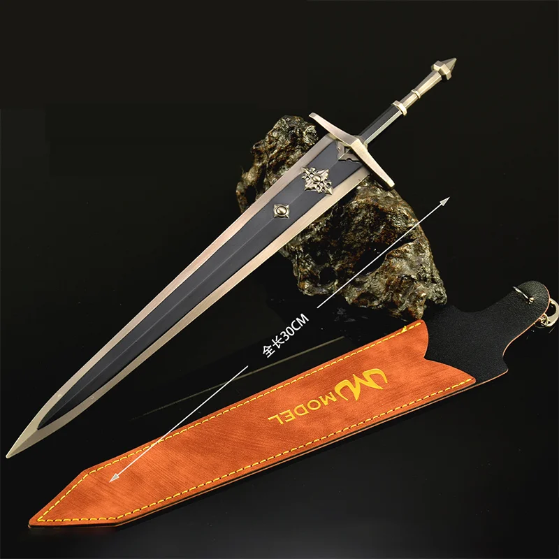 30 cm Grootwoord van eenzaamheid Ring ER Game Decoratieve Zwaarden Model Figuur Mes Speelgoed Alle Metalen Ambachten Ornament Geschenken Collecties