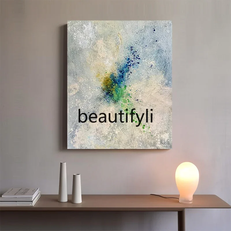 

Hand-painted oil painting, living room decorative painting, texture handmade, simple hanging painting in the dining room1184