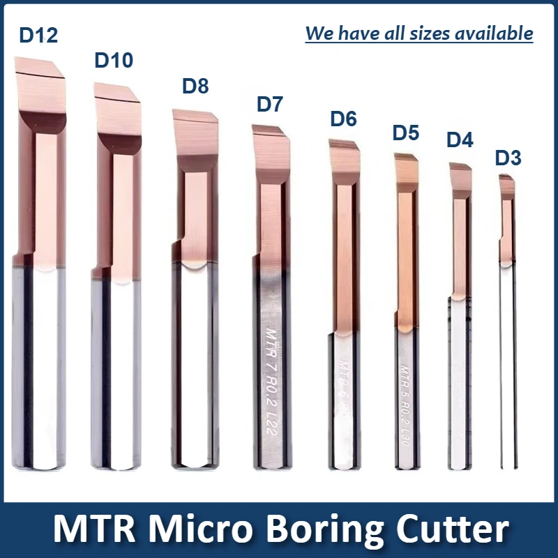 

MTR MTR1 MTR2 MTR3 MTR4 MTR5 MTR6 MTR7 MTR8 R0.1 R0.15 R0.2 L10 L15 L22 small hole Internal boring tool Carbide Tool Boring Bar