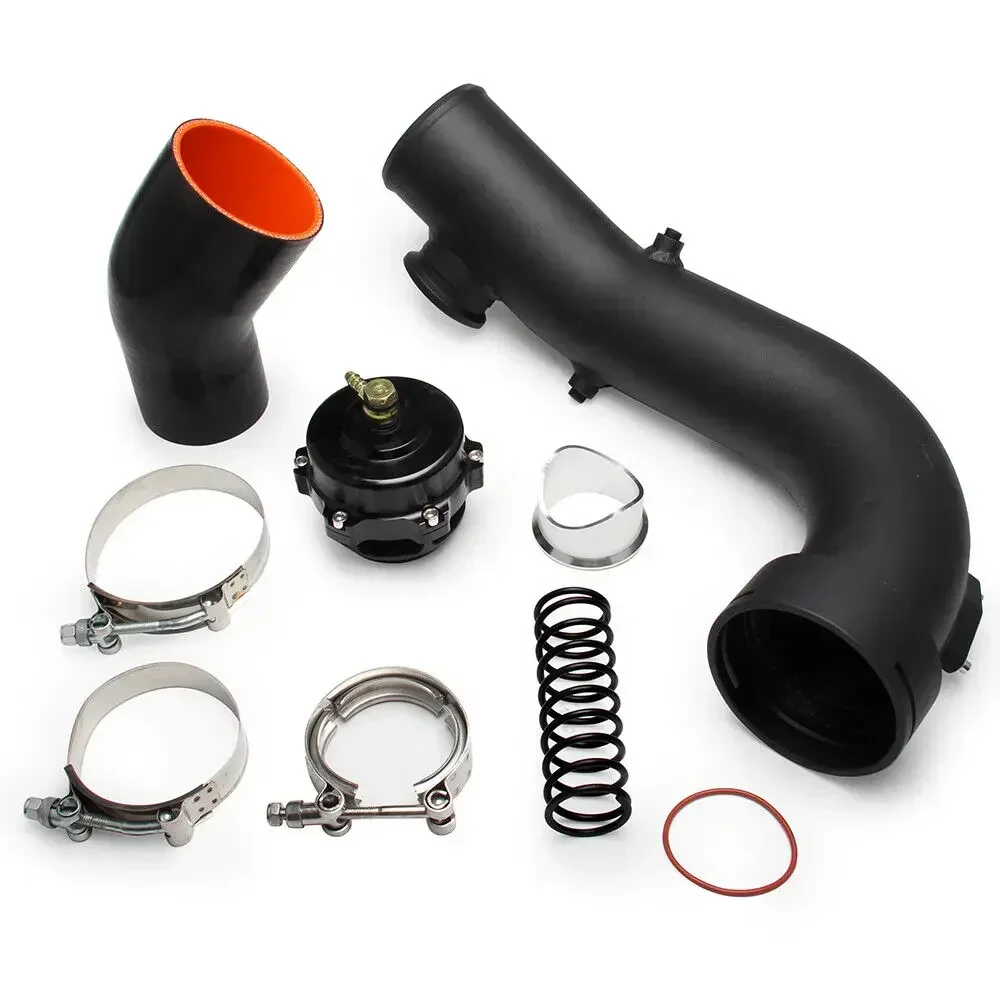 For BMW N54 E88 E90 E92 135i 335i Performance Turbo Hard Intake Pipe Intake Turbo Charge Pipe Kit With 50mm Blow Off Valve