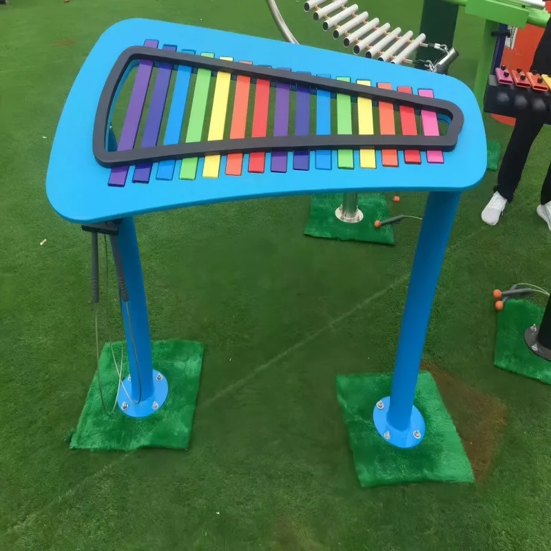 Rainbow Xylophone, Outdoor Musical Percussion Instrument, Sensory Training Toy for Kids, Kindergarten Playground Equipment