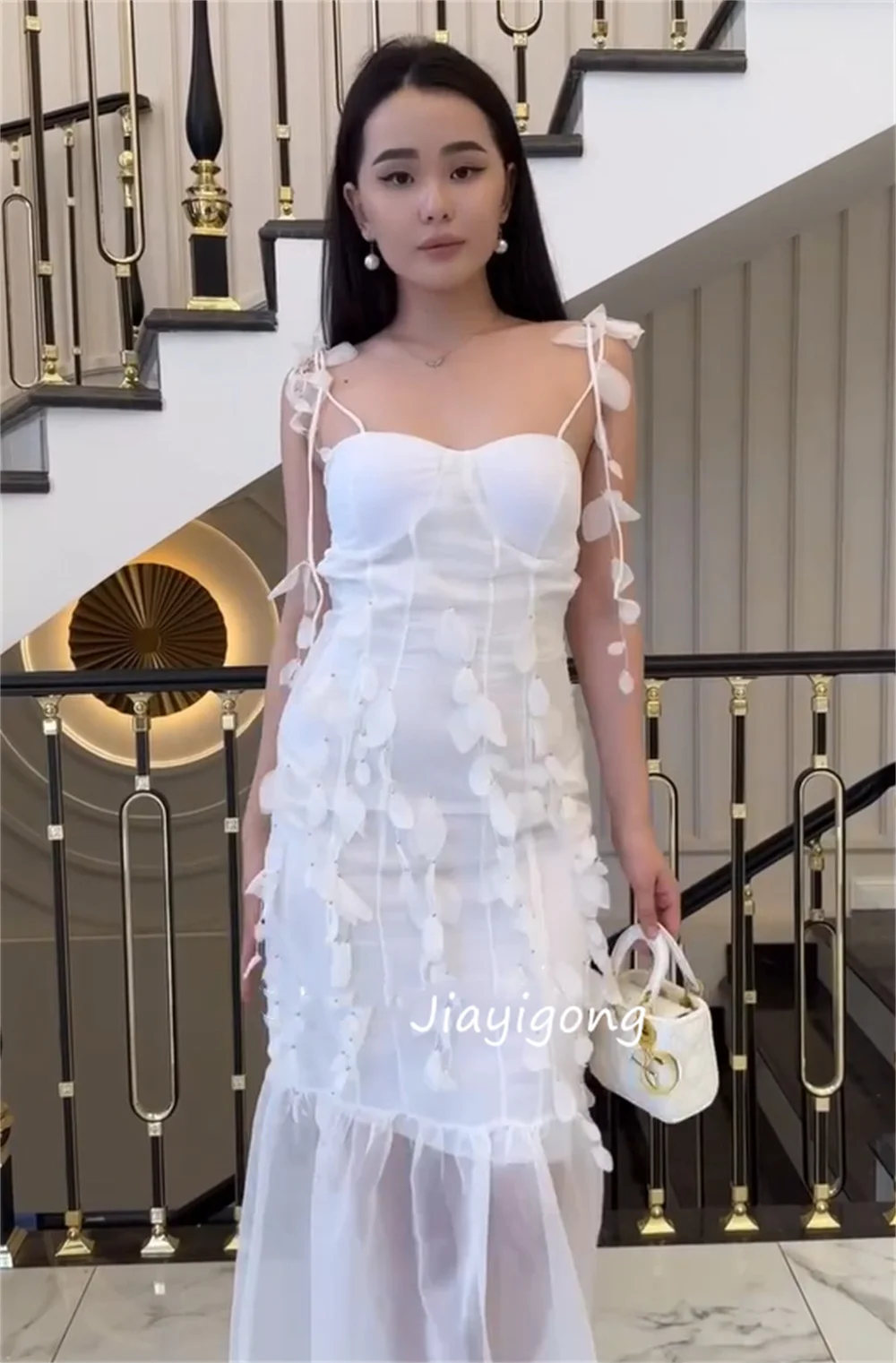 Robes mi-longues sirène plissées élégantes personnalisées, bretelles Spaghetti, sur mesure, pour occasions, fête, Pastrol Simple