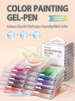 Languo 45/72/99/162 Colors Neutral Pen Multi-Color Handbook Pen Color Gel Pen Student Writing Painting Drawing Marker Stationery