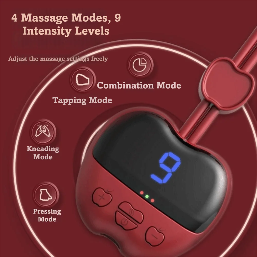 Multiple Modes Hanging Neck Massager Wireless EMS Cervical Spine Massager Portable Rechargeable Smart Neck Massager