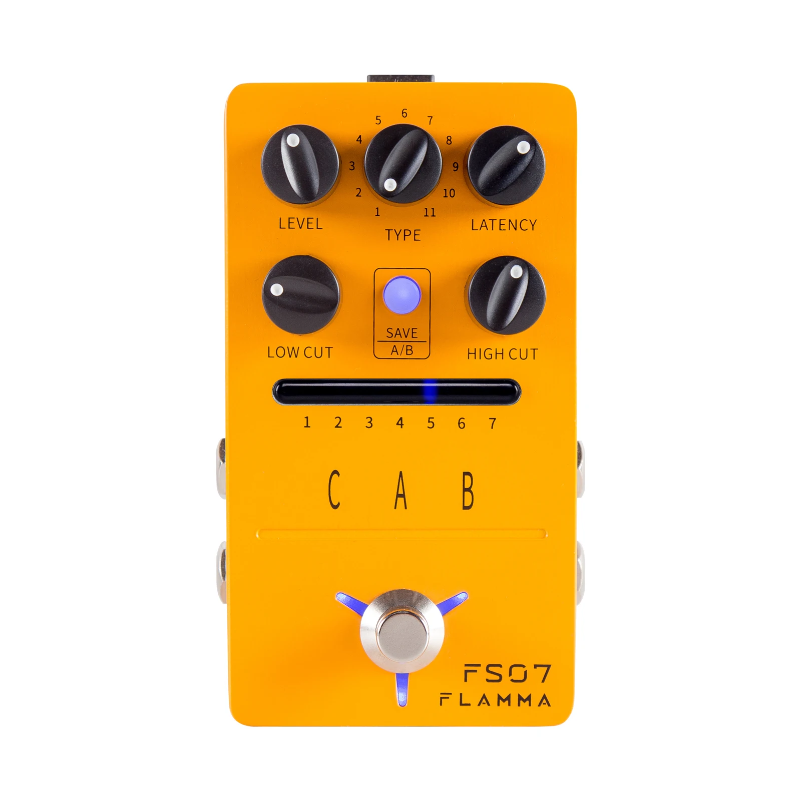 FLAMMA FS07 IR Cabinet Simulation Pedal Cab Simulation Guitar Effect Pedal Impuse Response Loader 7 Presets 11 Factory IR