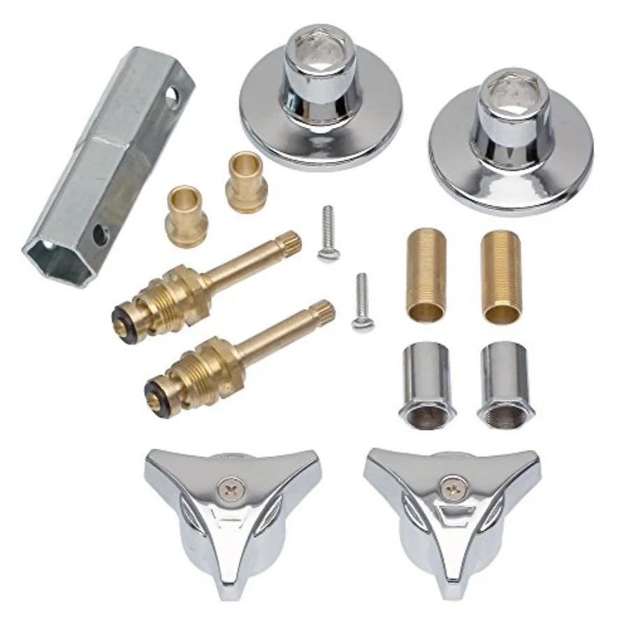 

Tub and Shower 2-Handle Remodeling Trim Kit for Union Brass Chrome 1-Kit 39690
