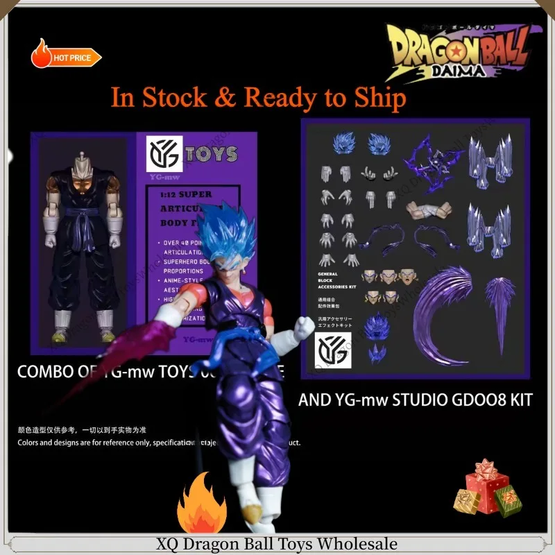 В наличии Оригинальный YGmw №. Коллекционная фигурка Long Ying Vegito Purple Dragon, подвижная кукла, модная игрушка