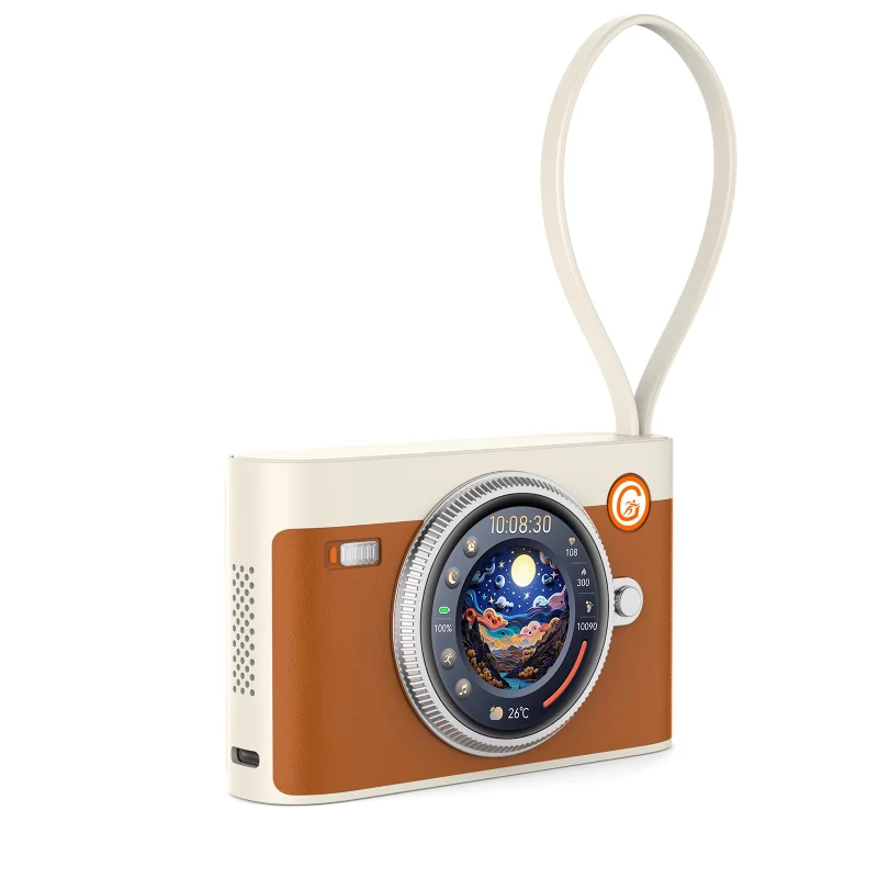 

Intelligent AI power bank multi-function support Bluetooth call audio small M3 fast charging retro camera 10w Type-C