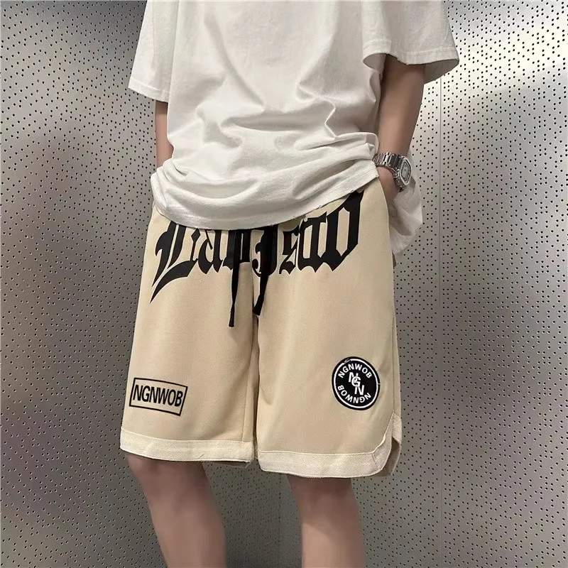Nuovi pantaloni casual da uomo 2025 Pantaloni sportivi larghi alla moda a gamba dritta estiva Pantaloni lunghi sportivi versatili in seta di ghiaccio