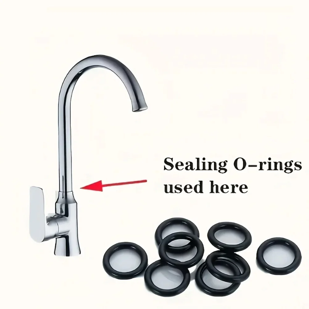 Silicone Sealing Ring Washer Wrench Kit Faucet Seal O-Ring Gaskets Repair Kit For Kitchen & Bathroom Replacement Accessories