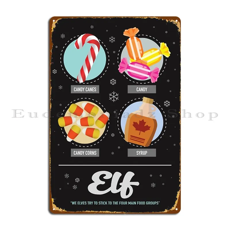 elf alternative movie poster Metal Plaque Poster Printing Club Pub Pub Garage Tin Sign Poster