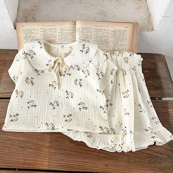 Baby Mädchen Kleidung Anzug Kurzarm Baumwolle Gedruckt T-Shirt + Shorts Neugeborenen Baby Mädchen Kleidung Anzug Für Sommer Sets Koreanischen stil – Detail 6