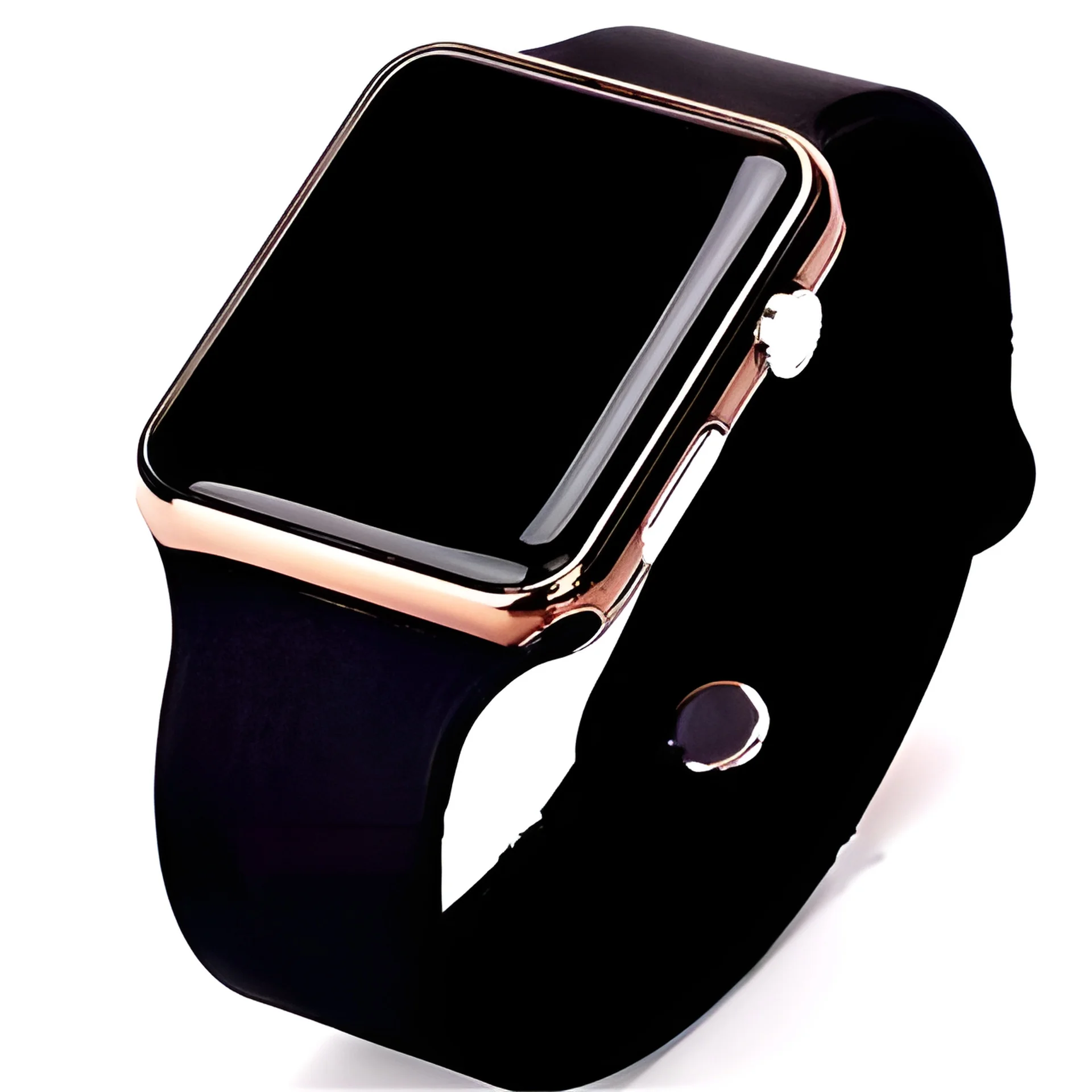 New fashion creative led square thin electronic watch sports display electronic silicone watch