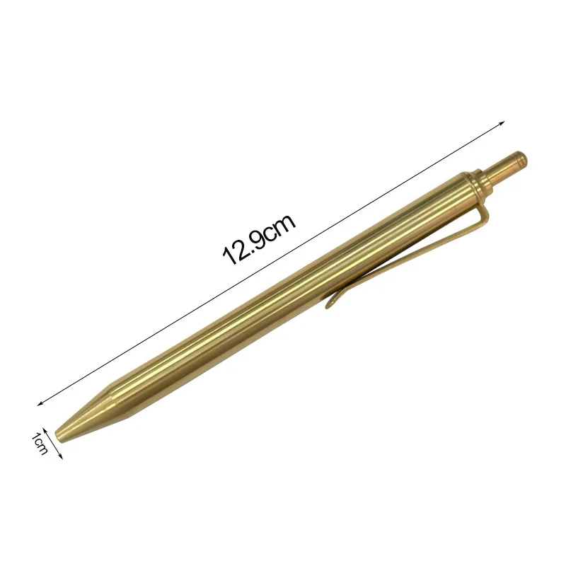 1PC Brass EDC Signature Pen With Writing Multi-functional Portable Broken Window Pen Ball Point Pen