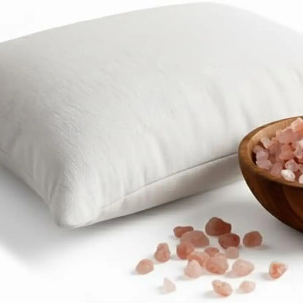 

8x6 Inch Himalayan Salt Pillow for Warm/Cold Massage Therapy with Coarse Salt and Washable Cover