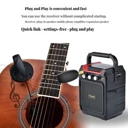 Wireless Microphone For String Instruments Music Instrument Microphones Violin Guitar Pipa Dedicated Mic Speaker Plug and Play