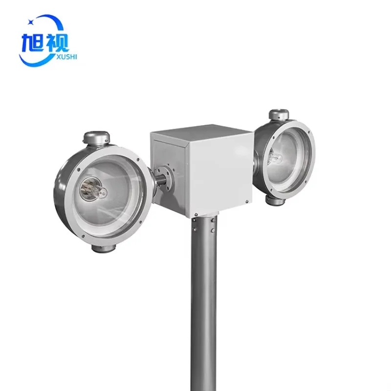Mobile Flood Light Tower Vertical Tower With Led Lights Movable Construction Building Trailerable 600w With Camera Telescopic