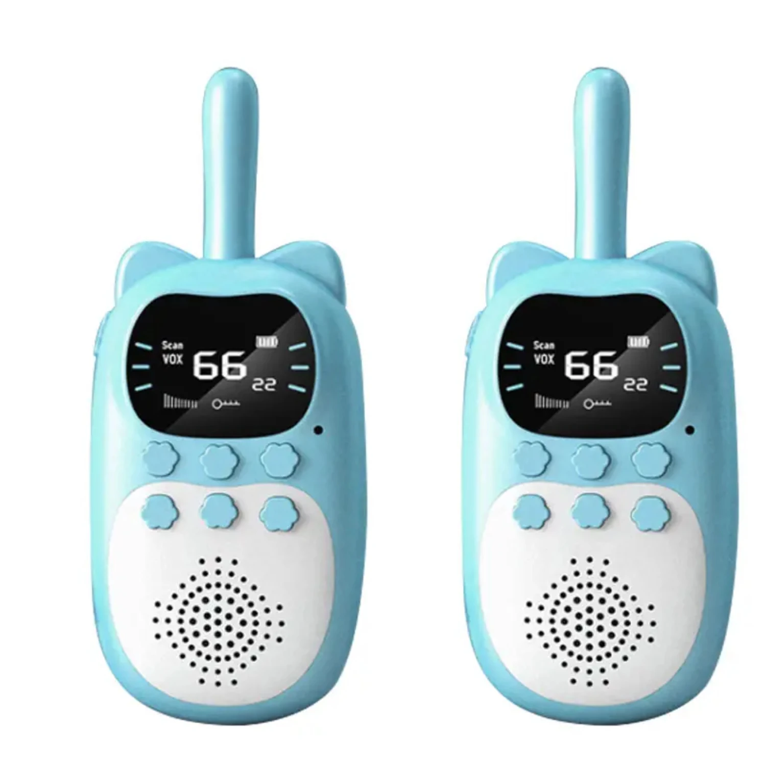 Original 1000mAh Rechargeable Kids Walkie Talkie - Fun Handheld 0.5W Radio Transceiver Interphone - 2pc/box Children's Toys Gift