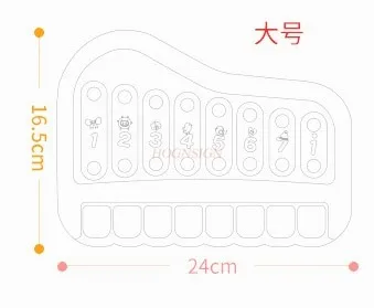 การศึกษาแปดโทนมือเคาะ Qin เด็กเคาะ Qin Key ไม้ Qin Instrument 8 เดือนเด็กทารกเพลงของเล่นเปียโน