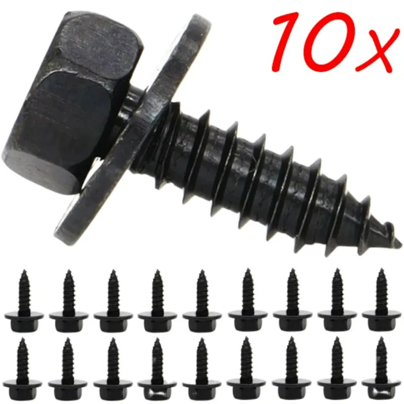 10pcs Auto Fastener Car Clips Screw Bolt Retainer Fender Liner Under Cover Screw for BMW 07147129160 Push Pin Clips