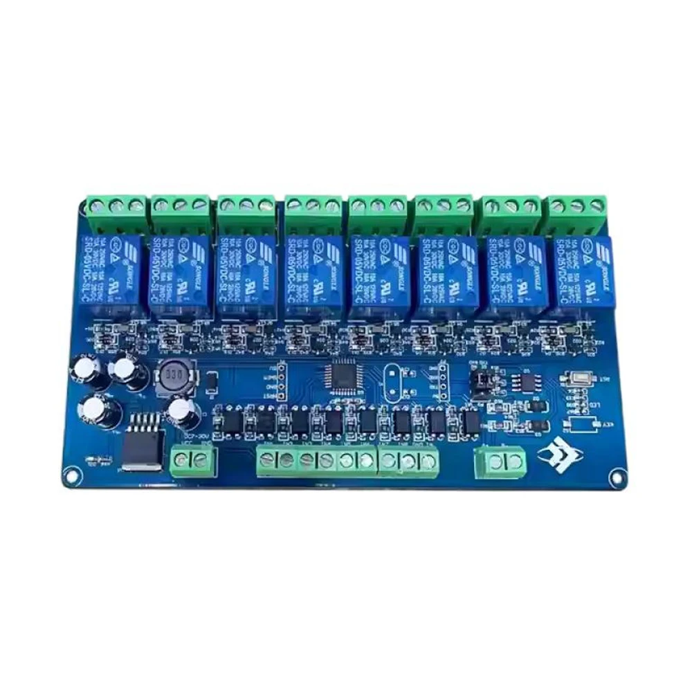 

DC7-30V Modbus RTU 8 Channel Relay Module RS485/TTL UART 8-channel Input and 8-Channel Output with Relay Switch Indicator Light