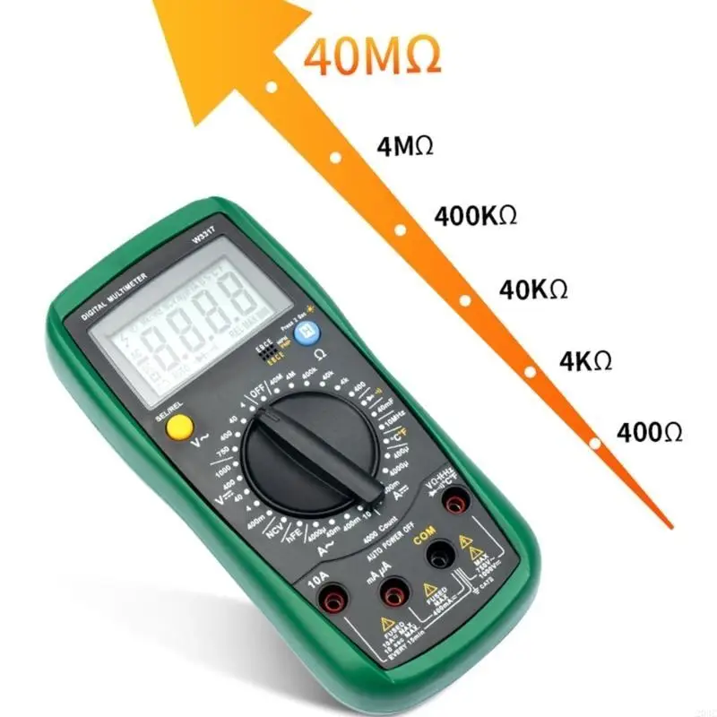 203C متعدد الأغراض الجهد الحالي الرقمي المتعدد صمام ثنائي ثلاثي الصمام NCV-هرتز اختبار الكاشف LCD المتعدد السيارات قبالة عقد