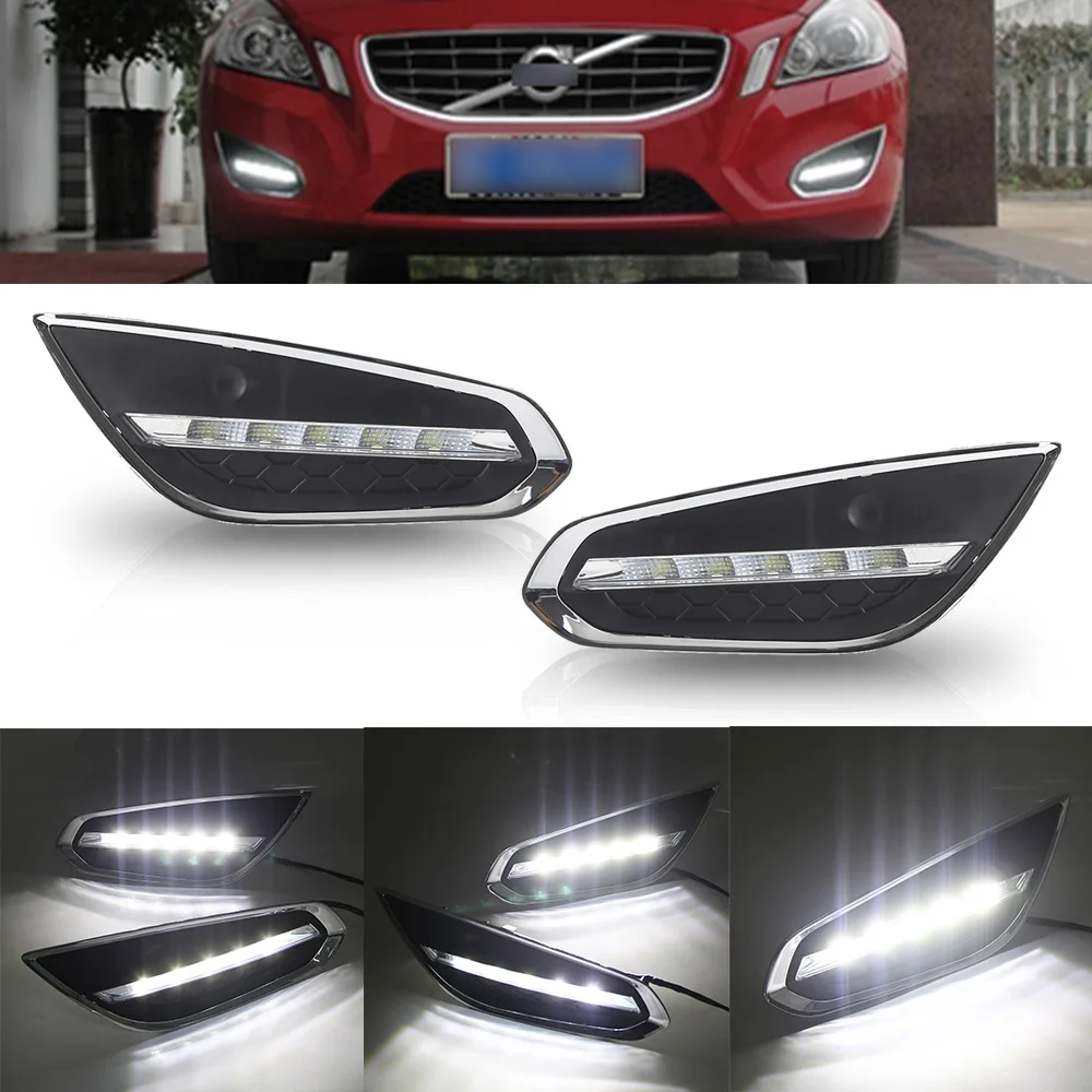 ボルボs60 v60用の防水性と防汚性のランニングライト,ドリンク付きの