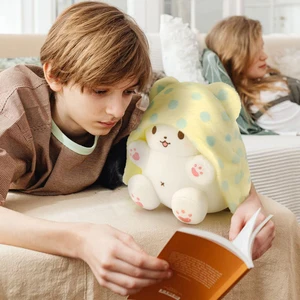 Echte Sanrio Bear Bag, Hello Kitty Plüschpuppe, Stoffkissen, Melodie Kuromi, Pingente Geschenke, Marumofubiyori -Geschenke 8 Hauptverkaufsbär Kuromi - №2