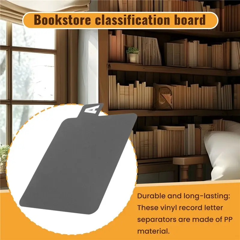 QWE-104 Pcs Book Dividers DVD Alphabetical Dividers A-Z Alphabetical Dividers Book Dividers Organizer With Alphabet