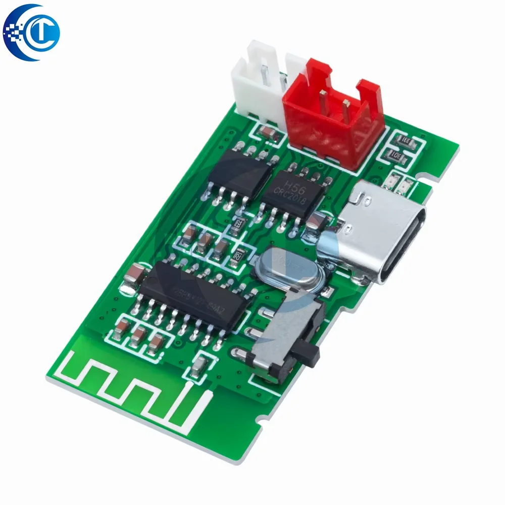 Amplificateur de puissance Bluetooth Mono 4 OHMS 3W PCBA avec fonction de charge de batterie au Lithium 3.7V intégrée, Module Bluetooth