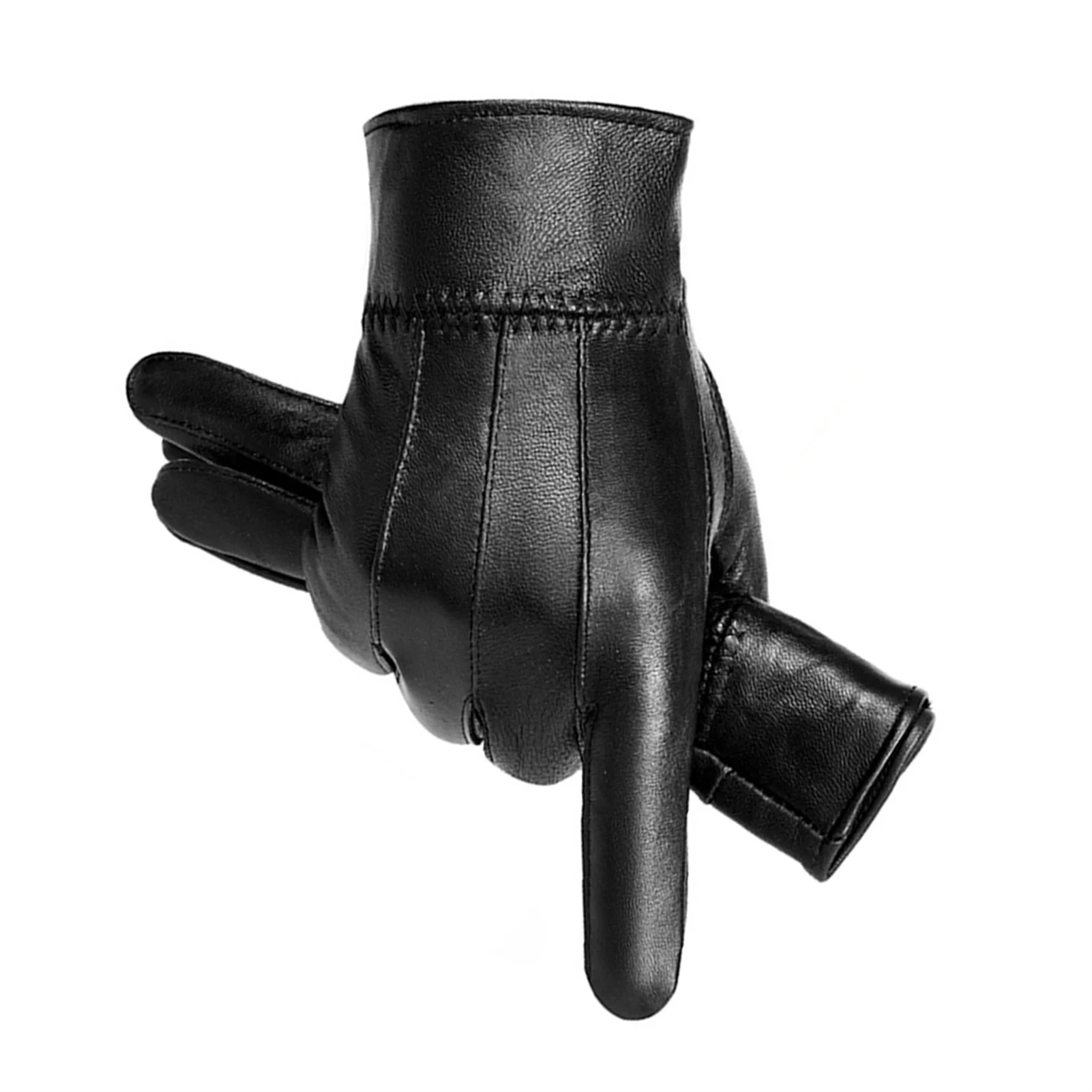 Winter Leather Motocycle Gloves Touchscreen Texting Compatible for Sport Office Outside Business