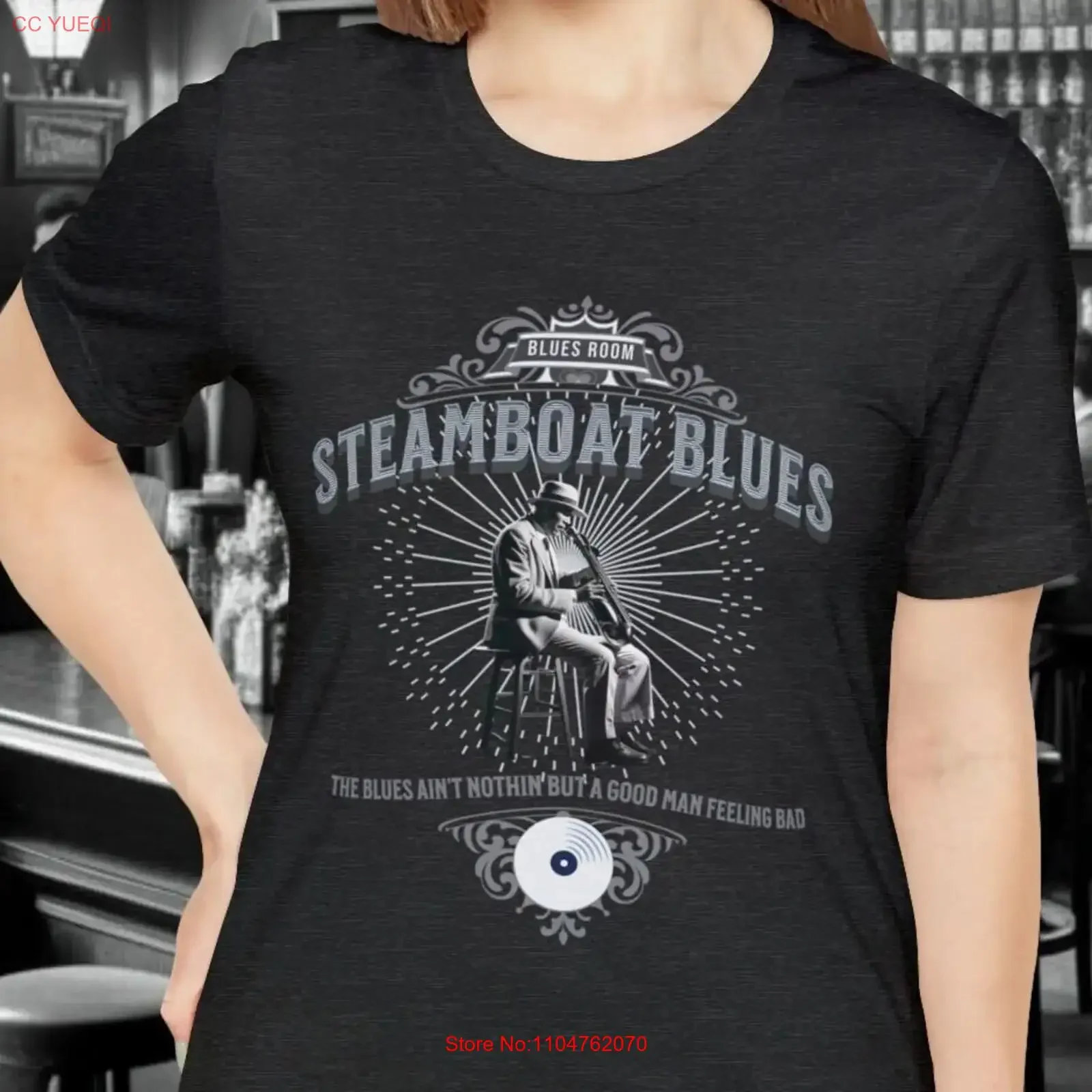 Blues Room T Shirt Music Rock and Roll Opening Night Jazz Musician Guitar Player New Orleans vintage Washed