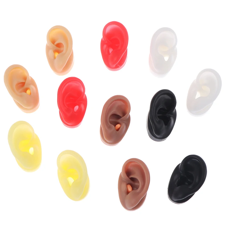 1 Pieces New Silicone Ear Model Professional Practice Piercing Tools Earring Ear Stud Display Tools Can Be Reused Body Jewelry