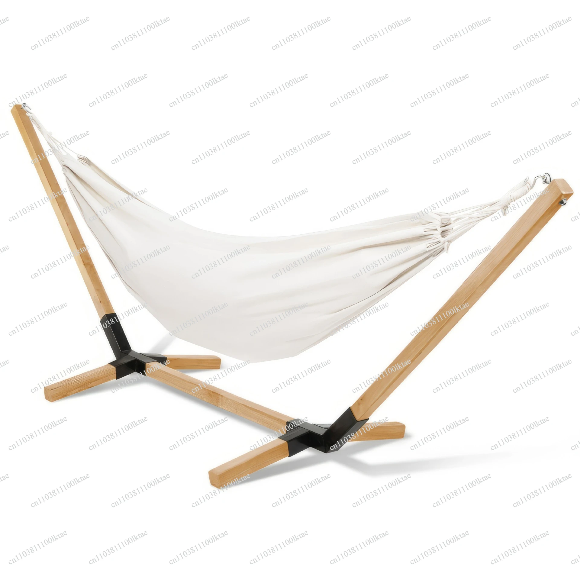 Hammock Outdoor Swing with Bracket Terrace Household Single Wooden Bracket Recreational Camping Removable