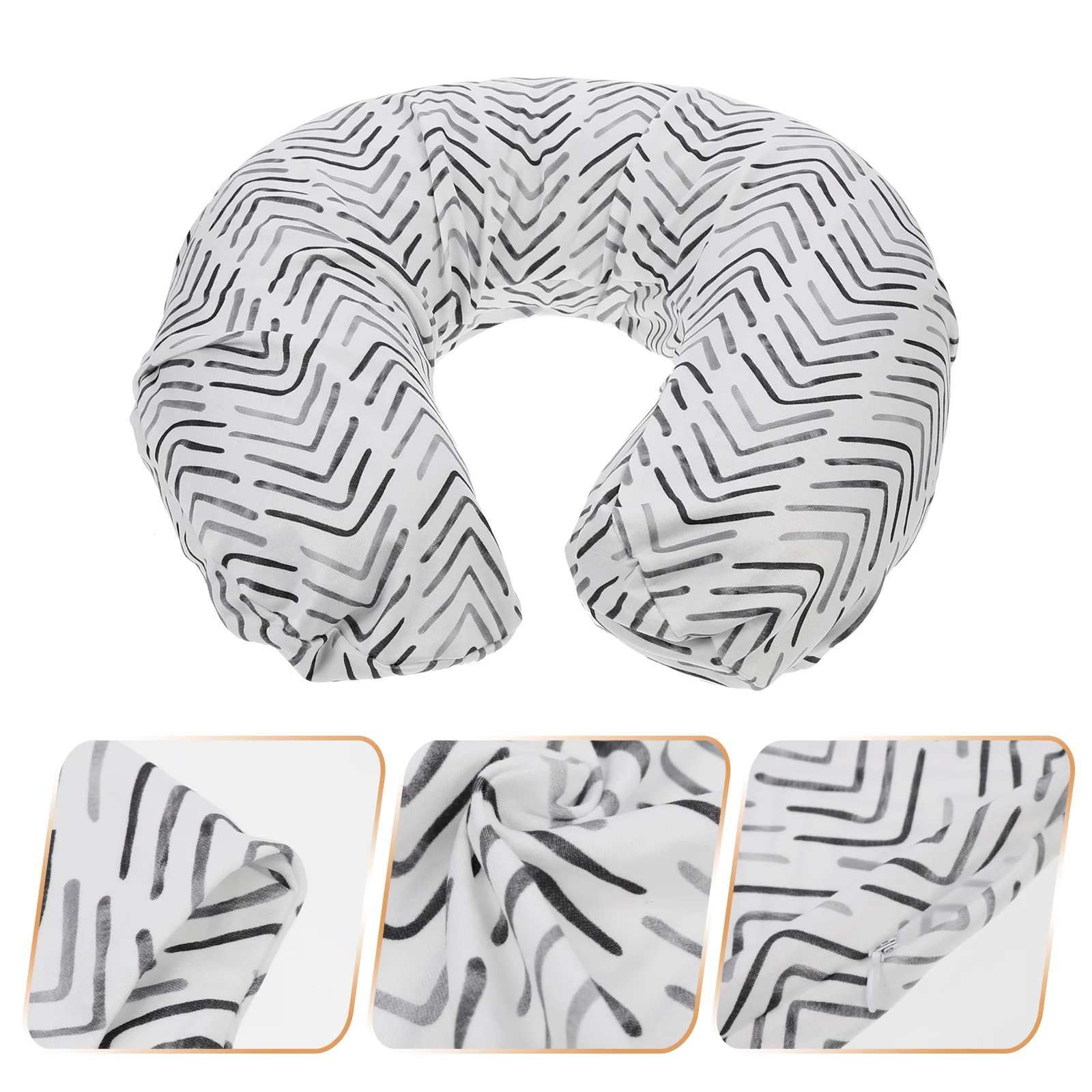 

Pillow Covers U Shaped Nursing Pillowcase Breastfeeding Breast-feeding 52X33X05CM Pillowslip White Newborn U-shaped Baby