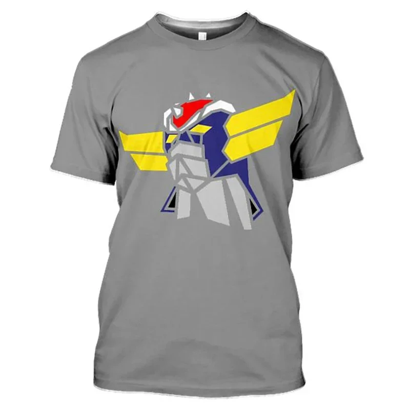 2024 New Cool Style Goldorak T-Shirts Anime UFO Robot Grendizer 3D Print Streetwear Men Casual Fashion Girl Oversized Kids Tees