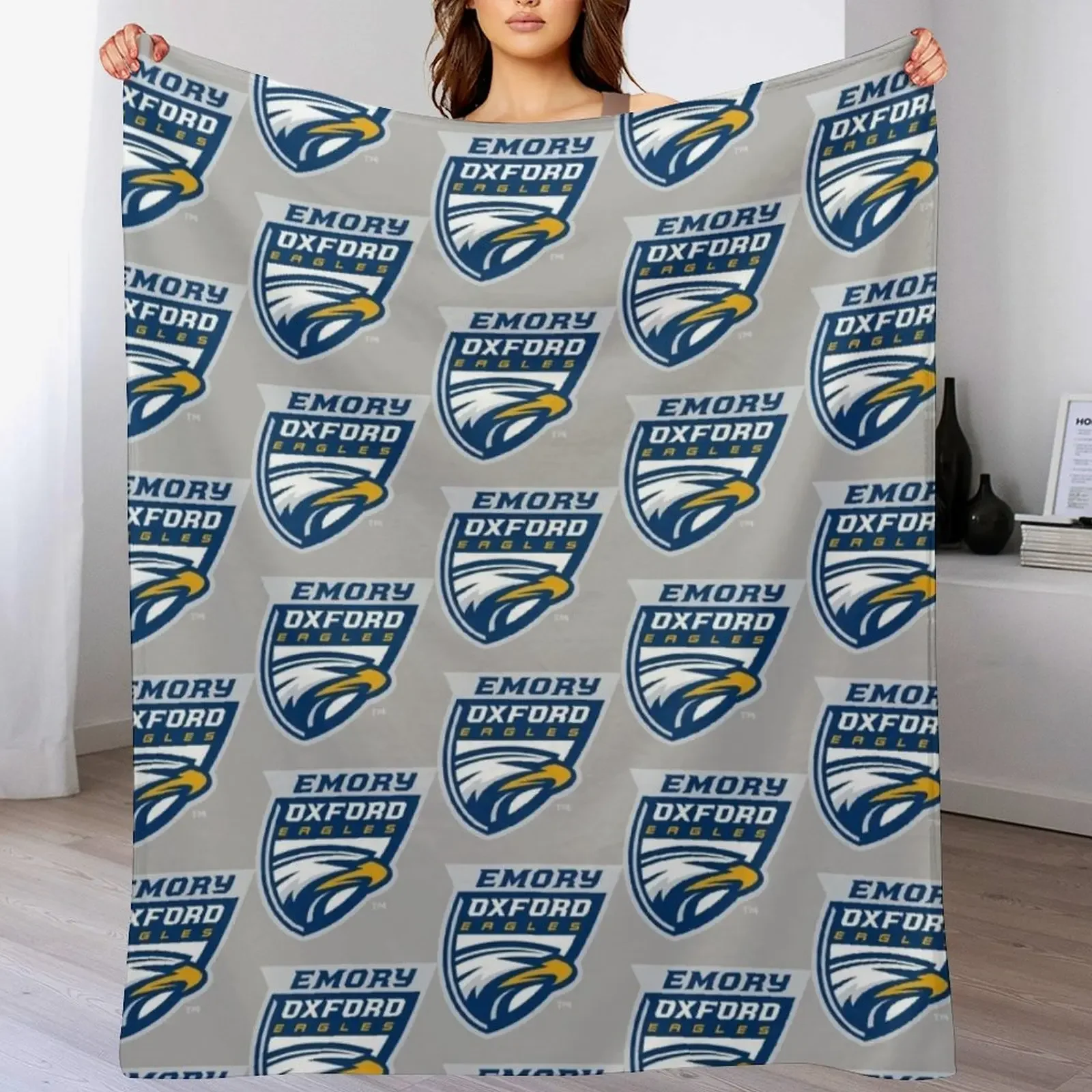 Emory U Eagles Throw Blanket Decorative Soft Throw Blanket for Couch Sofa