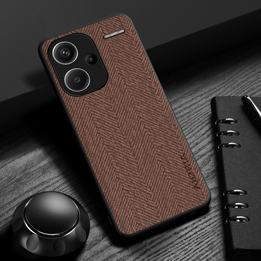 Case for Xiaomi Redmi Note 13 Pro Plus Design Simple, Lightweight, Durable Leather wood grain cover for Redmi Note 13 Pro 4G 5G