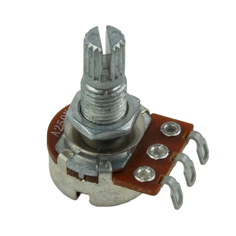 

2023 New Guitar Potentiometer 18mm Pots Audio Tone Volume Switch Control Shaft Length A250,B250,A500,B500K Volume Or Tone