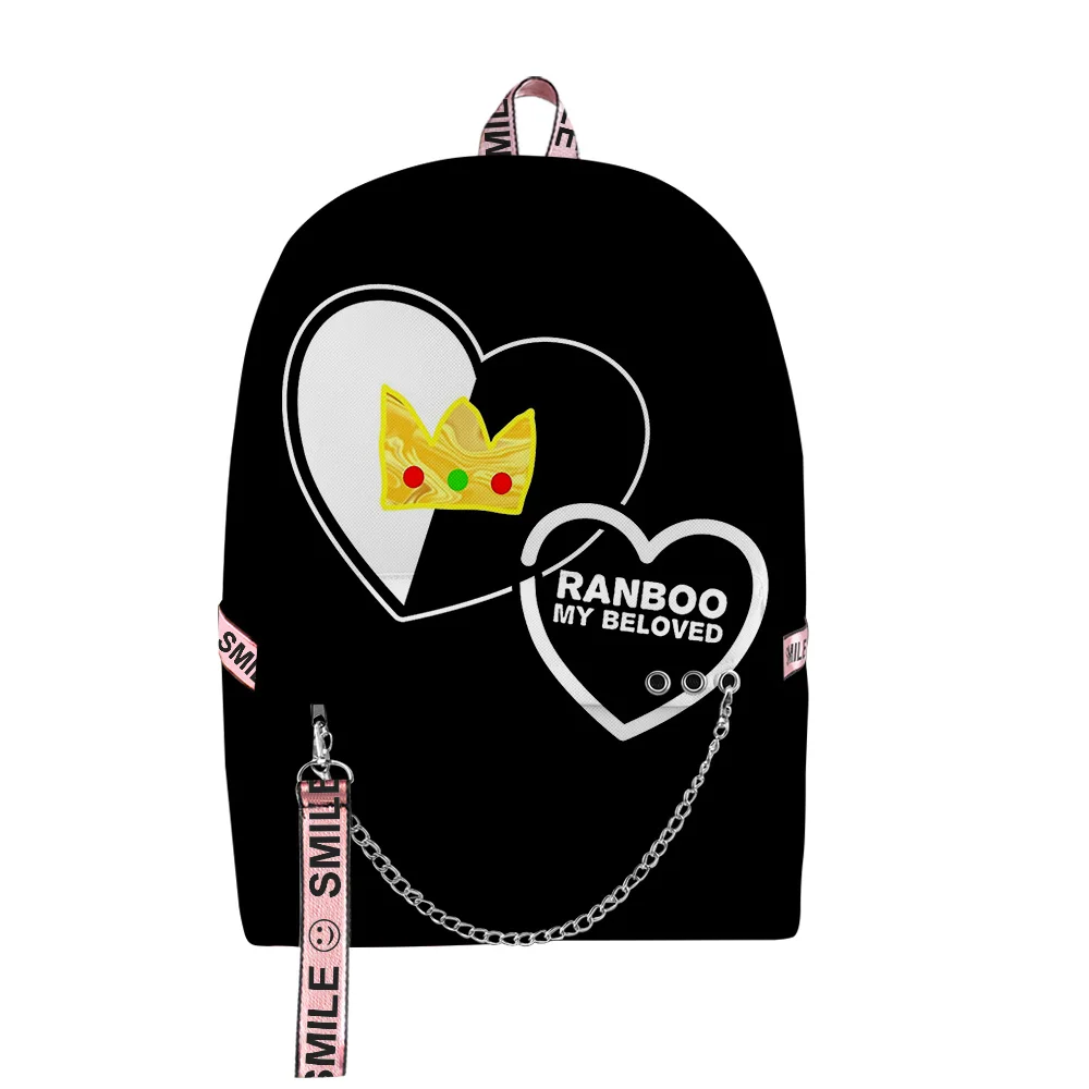 Fashion Fashion Youthful School Bags Unisex Ranboo 2 Travel Bags 3D Print Oxford Waterproof Notebook Shoulder Backpacks