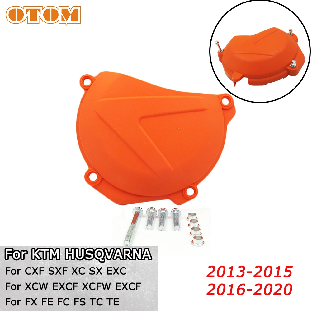 

OTOM Motorcycle Clutch Cover Plastic For KTM XCF/SXF EXC/XCW EXCF/XCFW 250 350 450 HUSQVARNA FC FS FX FE Engine Protector Guard