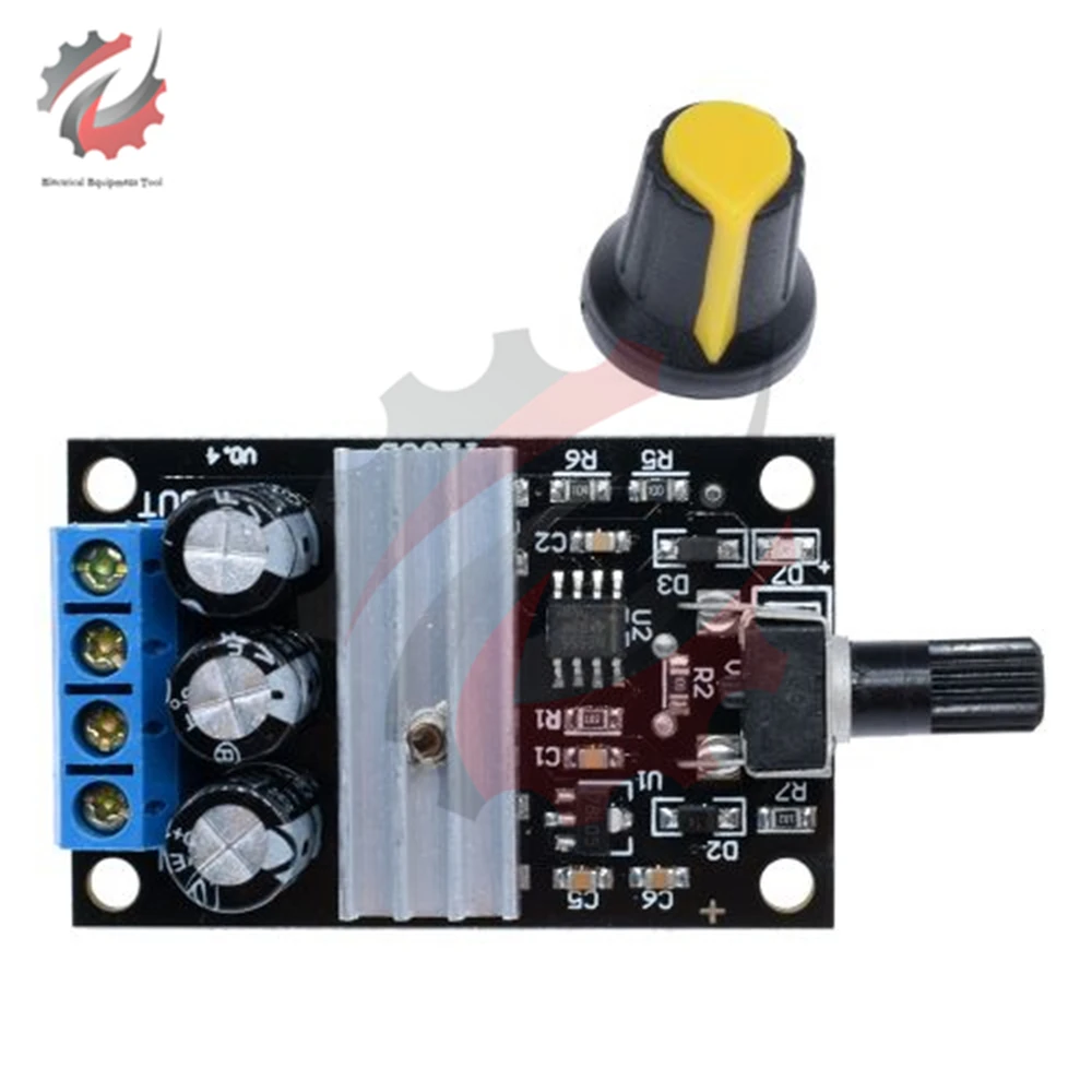 NE555 PWM Motor Speed Controller DC 6V-28V 3A 80W Regulator Adjustable Variable Speed Control With Potentiometer Switch 12V 24V