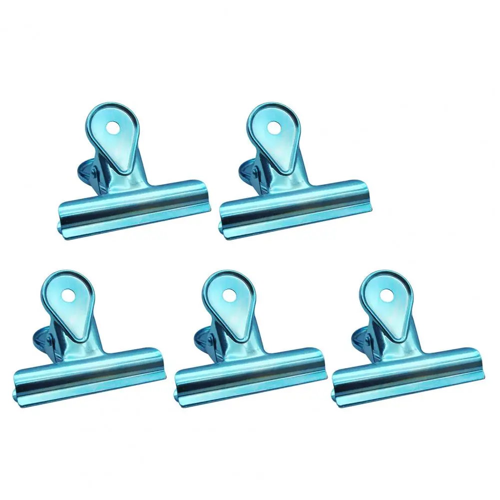 Защитные дизайнерские зажимы для бумаг, красочные скрепки для бумаг с быком, набор металлических зажимов для бумаг, набор офисных школьных принадлежностей, 5 шт., бульдог для искусства